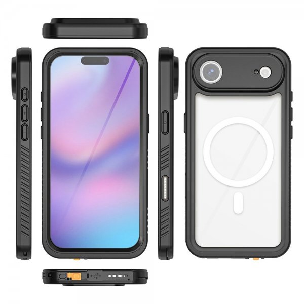 4smarts iPhone Air Cover Stark IP68 MagSafe Sort