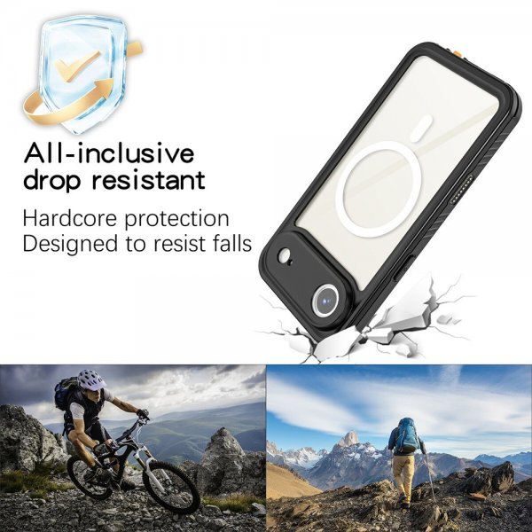 4smarts iPhone Air Cover Stark IP68 MagSafe Sort