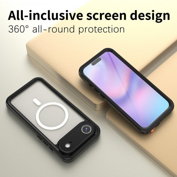 4smarts iPhone Air Cover Stark IP68 MagSafe Sort