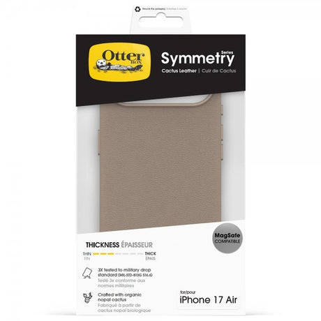 Otterbox iPhone Air Cover Symmetry Cactus Leather MagSafe Grå Komfort