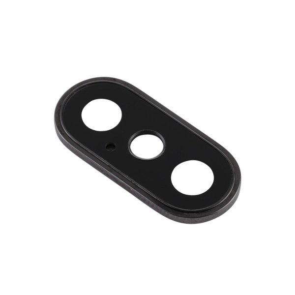 iPhone X Kameralinse med Ramme - Sort