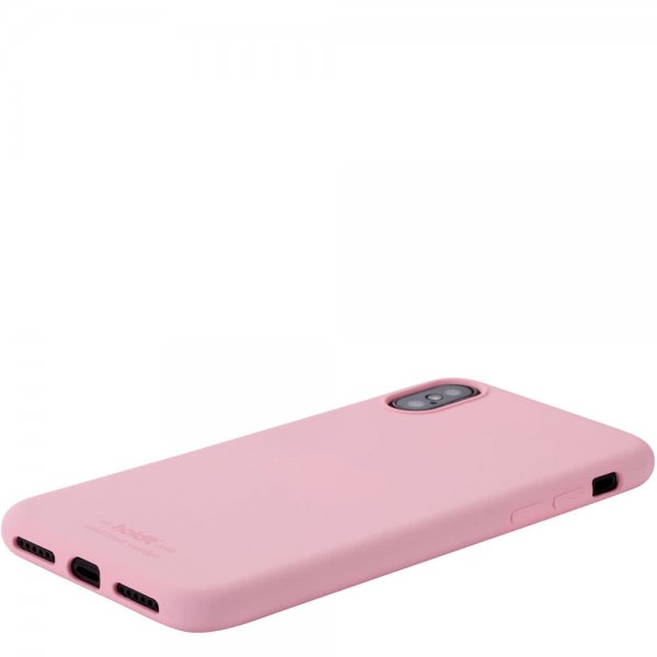 holdit iPhone X/Xs Cover Silikone Rosa