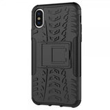 iPhone X/Xs Cover Dækmønster Stativfunktion Sort