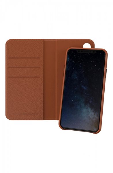 Richmond & Finch iPhone X/Xs Cover Wallet Aftageligt etui Brun