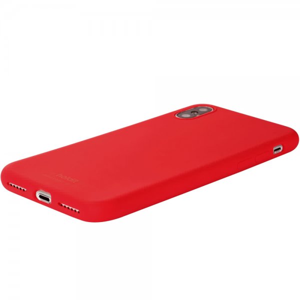 holdit iPhone X/Xs Cover Silikone Ruby Red