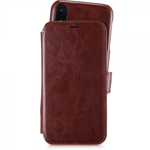 holdit iPhone Xr Etui Berlin Aftageligt Cover Mørkebrun