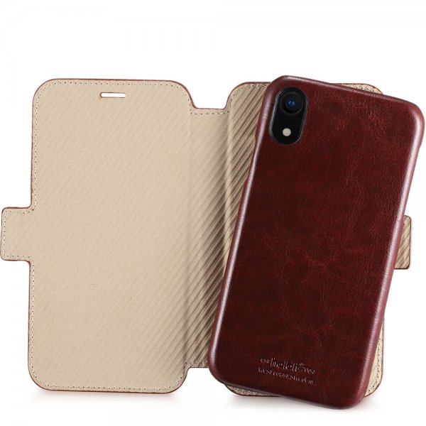 holdit iPhone Xr Etui Berlin Aftageligt Cover Mørkebrun