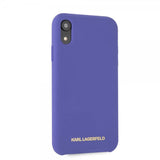 Karl Lagerfeld iPhone Xr Cover Silikone Lagerfeld Guld Logo Lilla