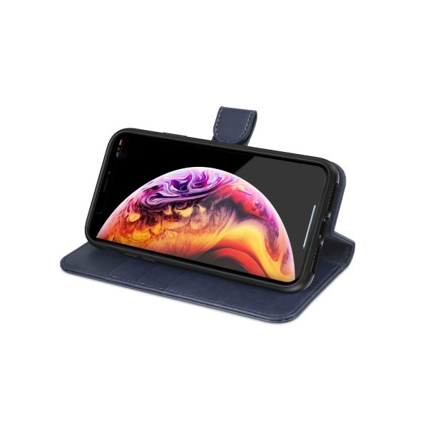 iPhone Xs Max Etui Magnetisk Aftageligt Cover Blå