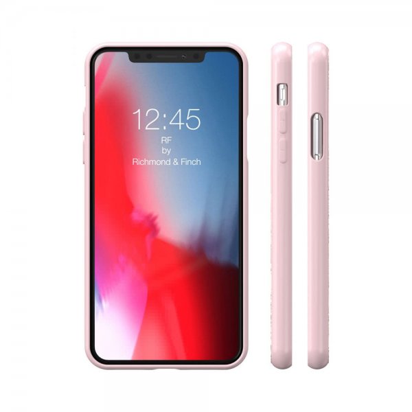 Richmond & Finch iPhone Xs Max Cover Pink Marble Gold