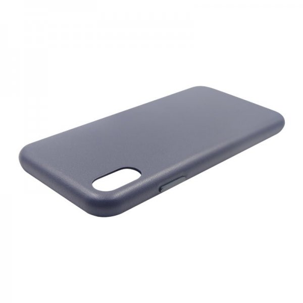iPhone X/iPhone Xs Cover Læder Blå