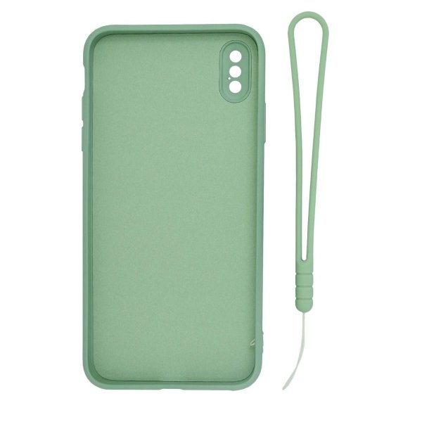 iPhone X/iPhone Xs Cover Silikone med Ringholder Grøn