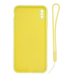 iPhone X/iPhone Xs Cover Silikone med Ringholder Gul