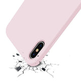 Rvelon iPhone X/iPhone Xs Cover Silikone Sandrosa