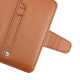 Rvelon iPhone X/iPhone Xs Etui udfoldeligt kortrum brunt