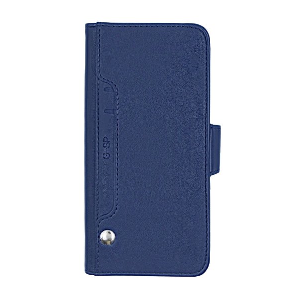 iPhone X/iPhone Xs Etui med udfoldeligt kortrum Blå