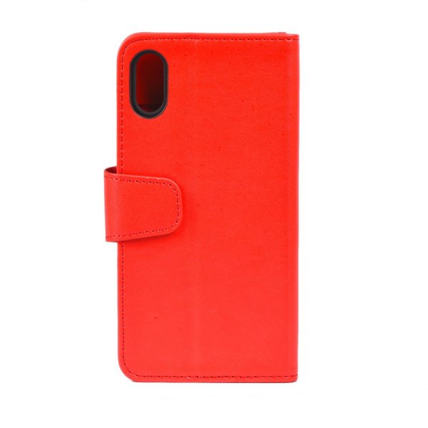 iPhone X/iPhone Xs Etui Udfoldelig Kortlomme Rød