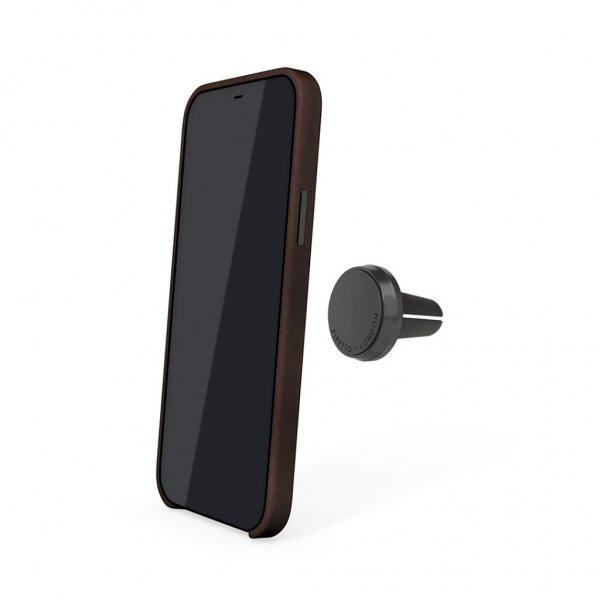 Pipetto Magnetic Leather Case til iPhone 12/12 Pro Sort