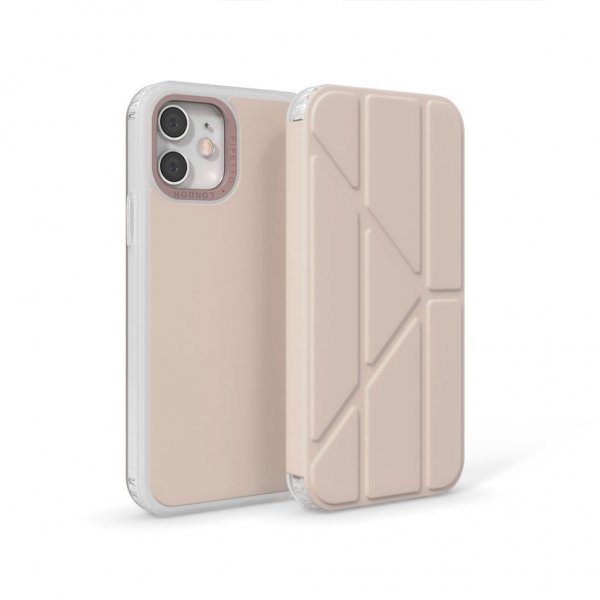 Pipetto iPhone 12 Mini Cover Origami Folio Dusty Pink