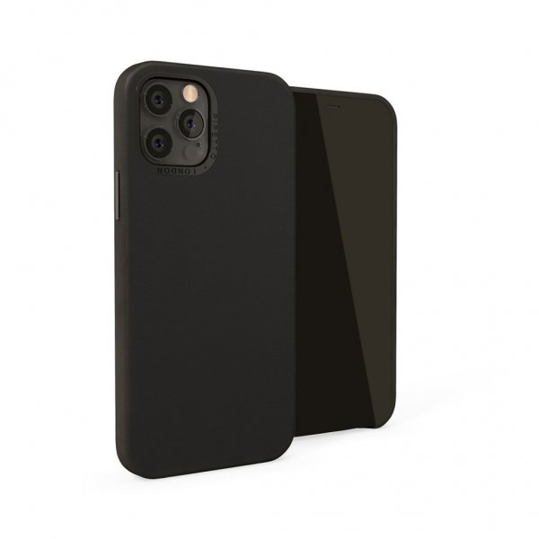 Pipetto iPhone 12 Mini Magnetic Læder Cover med Magnetholder Sort