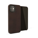 Pipetto iPhone 12 Mini Magnetisk Læder Etui med MagSafe holder Brun