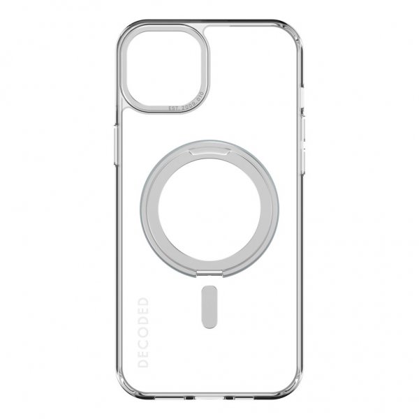 Decoded iPhone 15 Plus Skal Recycled Plastic Transparent Loop Stand Back Cover Klar