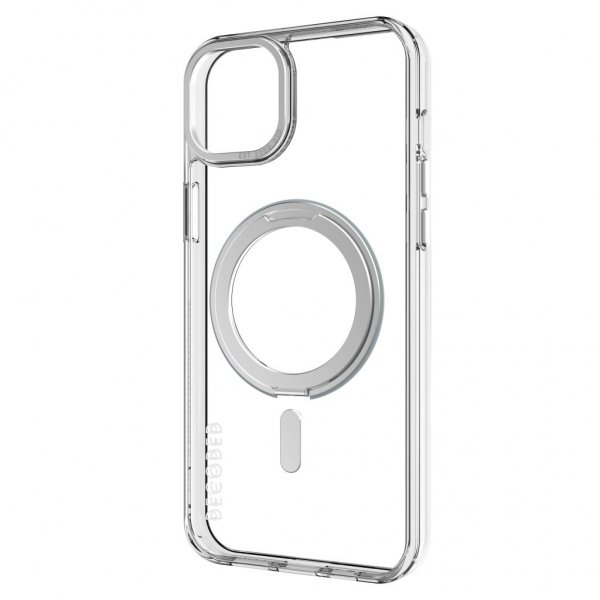 Decoded iPhone 15 Plus Skal Recycled Plastic Transparent Loop Stand Back Cover Klar