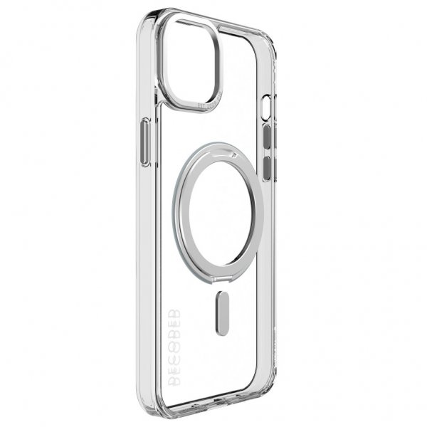 Decoded iPhone 15 Plus Skal Recycled Plastic Transparent Loop Stand Back Cover Klar
