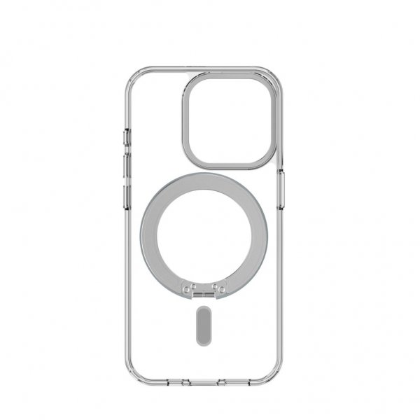 Decoded iPhone 15 Pro Cover af genanvendt plast Transparant Loop Stand Bagcover Klar