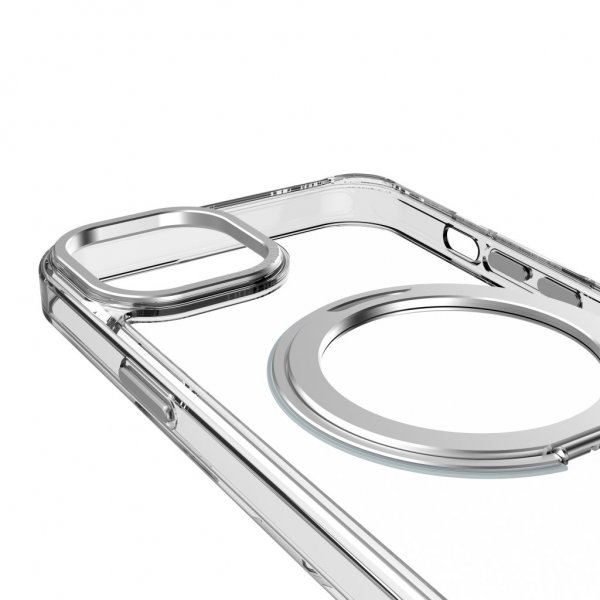 Decoded iPhone 15 Plus Skal Recycled Plastic Transparent Loop Stand Back Cover Klar