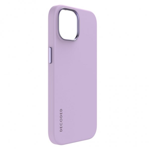 Decoded iPhone 15 Plus Cover Silikone Bagside Lavendel