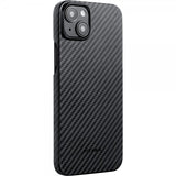 Pitaka iPhone 15 Plus Cover MagEZ Case 4 Sort/Grå Twill
