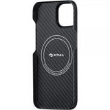 Pitaka iPhone 15 Plus Cover MagEZ Case 4 Sort/Grå Twill