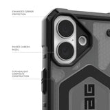Urban Armor Gear (UAG) iPhone 16 Cover Pathfinder Clear MagSafe Ash