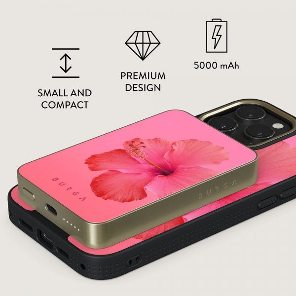 Burga Powerbank MagSafe 5000 mAh Island Girl Guld