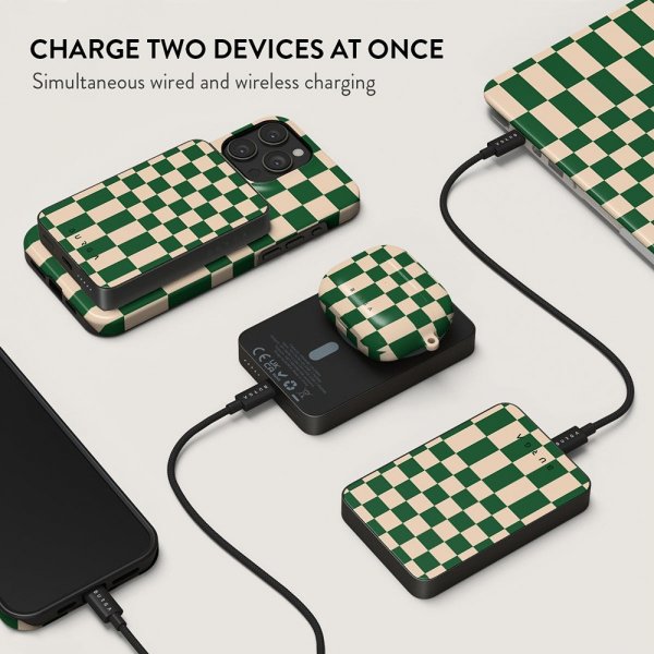 Burga Powerbank MagSafe 5000 mAh Ivy League Metalgrå