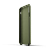 Mujjo iPhone Xs Max Cover Fuld Læder Olivengrøn