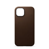 Journey iPhone 13 Cover Ægte Læder MagSafe Mørkebrun