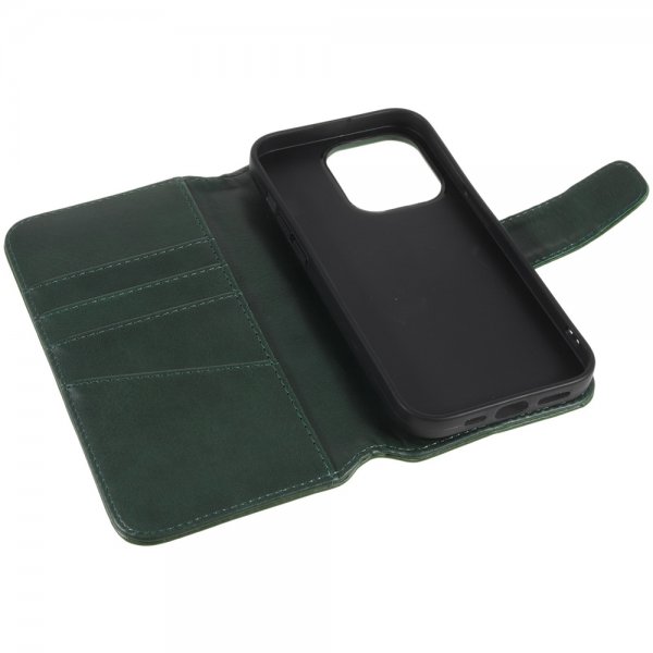 Nordic Covers iPhone 14 Pro Essential Lædercover Juniper Green