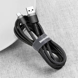 Baseus Kabel Cafule Cable USB-A/USB-C 3m Grå Sort