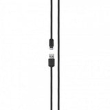 Xqisit Kabel Flettet USB-A til Lightning 1.8m Sort