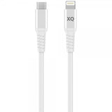 Xqisit Kabel Flettet USB-C til Lightning 2m Hvid