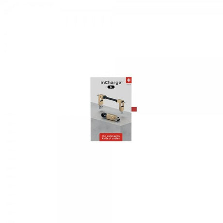 Rolling Square Kabel inCharge 6 Nøglering Saturn Gold