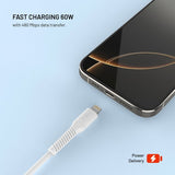 Fixed Kabel Liquid Silikone USB-A/Lightning 1.2m Hvid