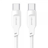 USAMS Kabel Lithe Series USB-C/USB-C 1.2 m Hvid