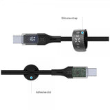 Fast Kabel med Display USB-C/USB-C 100W 1.2m