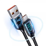 USAMS Kabel U78 Display USB-A/USB-C 1.2 m Hvid