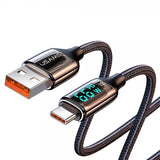 USAMS Kabel U78 Display USB-A/USB-C 1.2 m Hvid