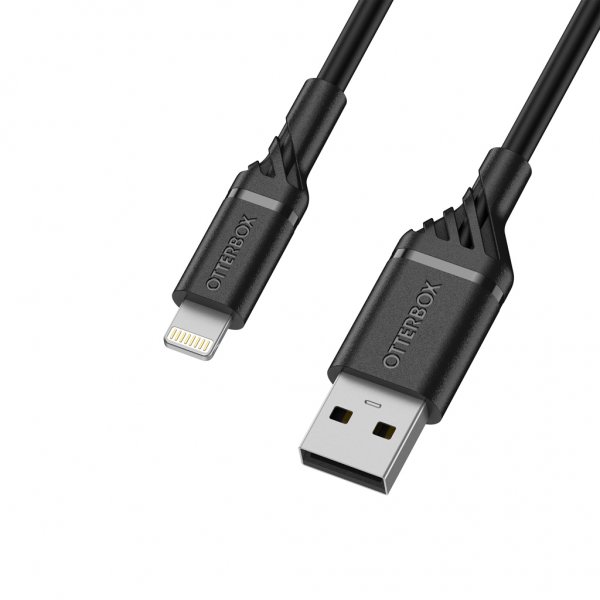 Otterbox Kabel USB-A til Lightning 2 meter Sort
