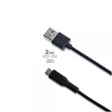 Celly Kabel USB-A til USB-C 2m Sort